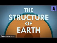 the structure of earth is shown in this animated title for the television show, the structure of