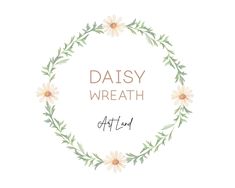 daisy wreath with the words daisy wreath above it