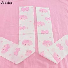 Japanese Pink Cartoon Printing Kawaii Lolita Sock Women Y2k Aesthetic Long Leg Socks Girls Harajuku Japanese Pink, Leg Socks, Harajuku Grunge, Silly Socks, Thigh Socks, Pink Cartoon, Women Y2k, Bunny Print, Japanese Animation