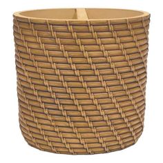 a large woven basket is shown on a white background