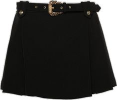 Elegant Mini Skirt With Belt, Elegant Mini Skirt With Belt Detail, Elegant Mini Skirt With Belt For Work, Elegant Mini Skirt With Belt Loops, Elegant Mini Skirt With Belt Loops For Work, Elegant Belted Mini Skirt, Elegant Formal Mini Skirt With Belt Loops, Luxury Fitted Skirt With Belt Loops, Elegant Black Belted Mini Skirt