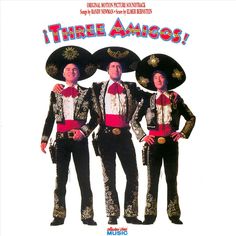 the three amigoss are wearing sombreros and standing next to each other