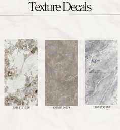 the different types of marble tiles are shown