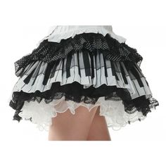 Lolita Charm Women's Gothic and Lolita Piano Melody Skirt (€44) ❤ liked on Polyvore featuring skirts, gothic lolita skirts, gothic skirt and goth skirt Goth Skirt, Gothic Skirts, Black And White Skirt, White Skirt, Lolita Fashion, Black Skirt, Fancy Dresses