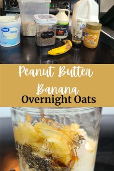 pb banana overnight oats