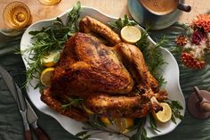 Mayo-Roasted Turkey Brine Turkey, Dry Brine Turkey, Herb Butter Recipe, Carving A Turkey, Roast Turkey, Honey Glazed, Turkey Recipe, Smoked Turkey, Herb Butter