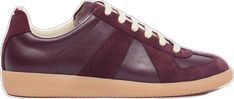 Replica Sneakers, Maison Margiela Replica, Margiela Replica, Colorful Sneakers, Purple Lace, Suede Sneakers, Buy Shoes, Classic Leather, Wedge Sneaker