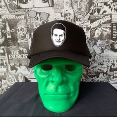 Joe Bob Briggs Flip Bill Trucker Hat Includes a white print on the front of the hat and a logo print below the bill Printed on a top quality Otto trucker cap Handmade Tale, Sam Trick R Treat, Pumpkin Mask, Pet Sematary, Baby Bats, Trick R Treat, Tempe Az, Hat Print, Handmade Pet