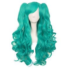 Category:Synthetic Wig; Gender:Women's; Wig Type:Cosplay Wig; Occasion:Daily Wear,Party / Evening,Vacation,Daily,Cosplay Costumes; Age Group:Adults; Color Shade:Blue,Purple,Green,Pink,White,Blonde,Dark Brown,Black; Hair Material:Synthetic Hair; Cap Construction:Machine Made; Texture:Curly; Length:Long; Features:Soft,Cosplay,Easy to Carry,Fashion,Comfortable; Heat Resistant:Yes; Listing Date:07/27/2023; Cap Circumference:; Front to Back:; Nape of Neck:; Side to Side Across Forehead:; Side to Side Jean Cosplay, 2 Ponytails, Blonde Ponytail, Light Sea Green, Ponytail Wig, Clip In Ponytail, Halloween Wigs, Natural Wigs, White Blonde