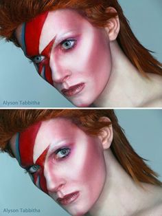 David Bowie Makeup, Drag King, Sfx Makeup, Fantasias Halloween