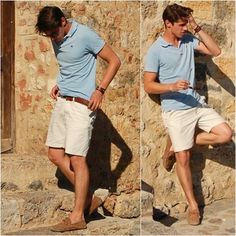 This outfit looks great on most guys and is very comfortable.  http://www.cooganlondon.com/ Mens Summer Outfits, Stylish Mens Fashion, Summer Outfits Men, Weekend Outfit, Mens Fashion Summer, Stylish Men, Summer Wear, Preppy Style, Mens Fashion Casual