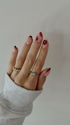 Gorgeous Red Nail Ideas | Fall Winter Nail Ideas | Cherry Red Nail Inspo #rednails #nailinspo Red Nail Inspo Short, Red Nail Designs Short, Short Red Nails, Red Nail Designs, Clean Nails, Girls Nails, It Girl, Nude Nails