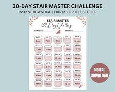 a printable 30 day star master challenge