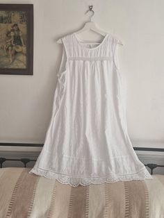 Stunning crisp white broideriangles cotton summer sleeveless dress. Eyelet lace, plain back, front lined, scoop neck with one button fastening to back Size  UK20 EU48 US16 Excellent pre-loved condition  100% cotton Measurements: Pit to pit 23" Length 36" by Next All orders are shipped using biodegradable and recycled packaging where possible Dress Cottage, Eyelet Lace Dress, Dress Cottagecore, Sleeveless Dress Summer, Eyelet Dress, Eyelet Lace, White Sleeveless, Dress Plus Size, Summer Cotton