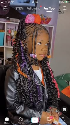 Braids With Wooden Beads Black Women, Christmas Braids Hairstyles Black Kids, Hairstyles For Black Girls Kids 10-11 Braids, Birthday Braids For Black Hair Kids, Cute Braids For Kids Black, Kid Birthday Hairstyles, Hairstyles For Black Girls Kids 7-8, Hairsyles Black Girls Braids