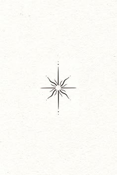 a black and white drawing of a star in the middle of it's center