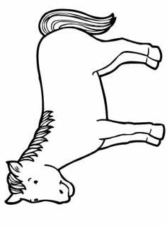 a black and white drawing of a horse jumping over it's hind legs in the air