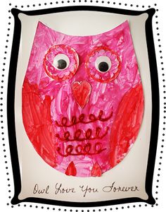 an owl made out of paper with the words, but your you forever