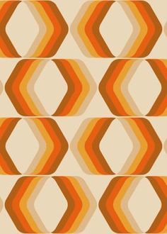 an orange and beige abstract pattern