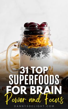 Boost your brain power and enhance focus with these 31 incredible superfoods! From antioxidant-rich berries to omega-3 packed fish, this blog post reveals the ultimate lineup for a sharper and powerful brain. Don't miss out on these delicious and nutritious options. #brainpower #focus #superfoods #healthyeating #nutrition Top Superfoods, Brain Boosting Foods, Mind Diet, Well Balanced Diet, Mindfulness Exercises, Health Board, Brain Waves, Fascinating Facts, Brain Power