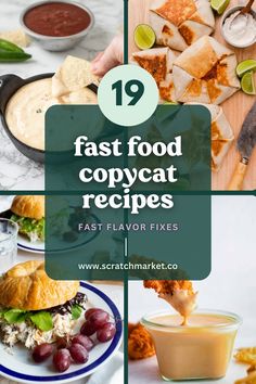 the top ten fast food copycat recipes that are easy to make and great for parties