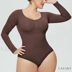 Lasaky - Womens Shapewear Bodysuit with Tummy Control and Butt Lifting, Slimming Long Sleeve Bodysuit Body Shaper Womens Shapewear, Evening Dresses Midi, Legging Jeans, Shapewear Bodysuit, Costume Intero, Bodysuit Lingerie, Bottoming Shirt, Women's Shapewear, Body Shaper