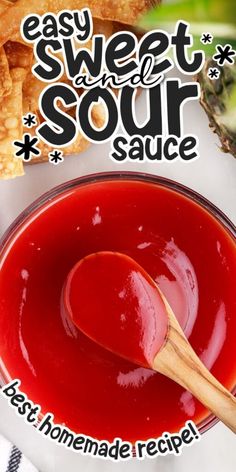 the cover of easy sweet and sour sauce