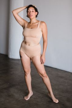 TENCEL HIGH-RISE BRIEF IN ADA NUDE The Comfy, Socially Awkward, Pop Collection, Find Yourself, Biker Shorts, Bralette, Color Pop, Perfect Fit, High Rise