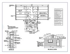 an architectural drawing shows the plans for a house