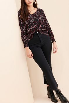 Rent Noelle Smocked Sleeve Blouse from Nuuly. Pick 6 items for $98/month. Free shipping + returns.