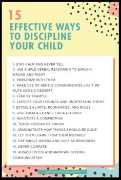 the five effective ways to discipline your child