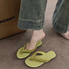 LBSFY - 2024 Summer Women Slipper Fashion Comfort Clip Toe Flats Slides Ladies Elegant Narrow Band Sandal Shoes Flip Flop SIZE TIP: - Our US size is not standard US size. - Please choose the size according to your foot length SIZE LIST Foot length 22.5(cm) = You should choose Size 35 Foot length 23.0(cm) = You should choose Size 36 Foot length 23.5(cm) = You should choose Size 37 Foot length 24.0(cm) = You should choose Size 38 Foot length 24.5(cm) = You should choose Size 39 Foot length 25.0(cm Closed Toe Eva Slippers, Green Non-slip Slippers For Spring, Spring Green Non-slip Slippers, Green Round Toe Slippers For Spring, Eva Slippers With Flat Heel For Spring, Green Eva Flip Flops For Spring, Green Round Toe Flip Flops For Spring, Green Flip Flops With Textured Footbed, Green Flat Slippers For Spring