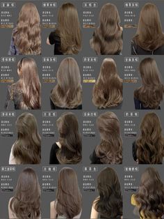 Hair Color Swatches, Silver Ombre Hair, Korean Hair Color, Chestnut Hair Color, Hair Inspiration Long, Cute Hair Colors, Hair Color Streaks, Dyed Hair Inspiration