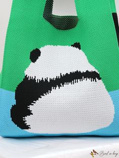 BirdinBag - Chic Handcrafted Panda Crochet Bag Trendy Fashion Accessories, Crochet Handbag, Word Wrap, Crochet Bags, Bag Style, Crochet Handbags, Square Bag, Crochet Bag, Polyester Material