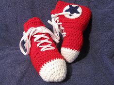 High Top Chuck Taylor Converse Crochet Slippers - Teen/Women/Mens Crochet Slipper Socks, Converse Slippers, Crochet Slipper, Chuck Taylor Converse, High Top Chucks, Crochet Stars, Shoes Teen, Star Logo, Red Heart Yarn