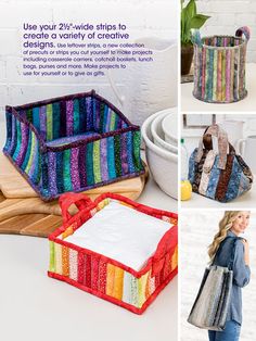 an advertisement for crochet is shown with pictures of different items in the box