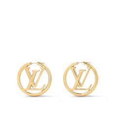 Louise Hoop GM Earrings S00 - Women - Fashion Jewelry | LOUIS VUITTON ® Luxury Round Hoop Earrings For Everyday, Luxury Small Hoop Pierced Earrings, Luxury Diamond Hoop Earrings, Louis Vuitton Official, Accessories Earrings, Women Collection, Types Of Metal, Timeless Design, Circles