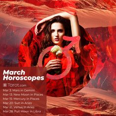 March Horoscopes Mercury In Pisces, Sun In Aries, Venus In Aries, March Horoscope, Full Moon In Libra, What Is Coming, Aries Zodiac, What Type, New Moon