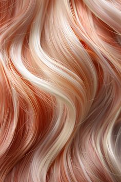 41+ Rose Gold Hair Ideas Hair Dye Colors Blonde, Red To Platinum Blonde, Mixed Color Hair, Blond Rose, Bday Hair, Red Hair With Blonde Highlights, Gold Balayage, Red Blonde, Red Blonde Hair