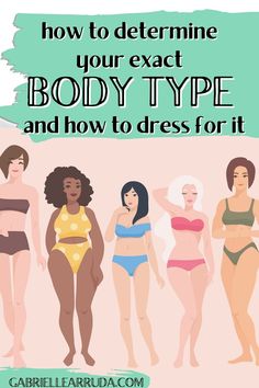 how to determine your exact body type and how to dress for it, illustration of different body types- apple, pear, hourglass, and inverted triangle Body Shape Chart, Body Shape Outfits, Plus Size Body Shapes, Rectangle Body Shape Outfits, Body Type Quiz, Body Shapes Women, Athletic Body Type, Types Of Body Shapes