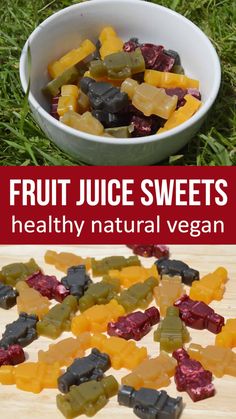 These fruit juice jelly sweets are made of just 3 ingredientsfruit juicethe seaweed agar agar and a sweetenerVegan and healthy jelly sweets are quick and easy to make Healthy Jelly, Juice Jelly, Vegan Jelly, Jelly Sweets, Eating Fruit, Healthy Candy, Agar Agar, Fruit Jelly, Eat Fruit