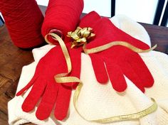 Guanti in 100% cashmere Napkin Rings, Cashmere, Christmas, Home Decor, Home Décor