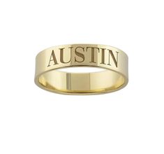 "Personalized name ring in gold or silver!! Engrave anything you like! 10 character limit Would make a great gift for yourself or a loved one!! Ring is: -sterling silver -14K gold plated -stamped \"925\" You can order your initial, name, kids names, etc. ** in the \"letter to seller\" section please include your email address and what you want personalized on your ring** Free shipping in the US! If you have questions please don't hesitate to ask. Happy shopping!!" Classic Rings With Custom Name For Personalized Gift, Classic Custom Name Rings For Personalized Gift, Custom Name Engraved Gold Ring, Classic Personalized Nameplate Engraved Ring, Classic Personalized Engraved Nameplate Ring, Personalized 14k Gold Initial Ring, Yellow Gold Engraved Ring With Names For Promise, Promise Ring With Nameplate Engraved, Personalized 14k Gold Engraved Ring With Name