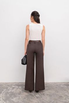 Expertly designed for comfort and style, our pants feature a straight, slim cut with a trendy slit hem. Made with polycotton fabric, these pants offer a blend of softness and durability. Perfect for any occasion, these ankle length pants are a wardrobe essential. Mean Blvd, Ankle Length Skirt, Polycotton Fabric, Asymmetric Neckline, Ankle Length Pants, Cotton Top, White Shop, Designer Collection, Cotton Tops