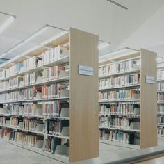 an empty library filled with lots of books