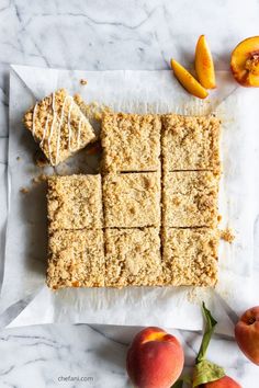 an image of some food that is cut into squares and ready to be eaten on the table