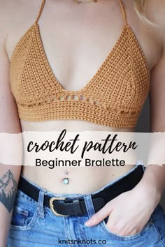 Crochet Brallete Top Pattern Free, Crochet Bralet Patterns, Crochet Bra Pattern Free Easy, Free Bralette Crochet Pattern, Knitted Bralette Pattern Free, Crochet Bralette Tutorial, Bralette Crochet Pattern Free, Crochet Top Tutorial Step By Step