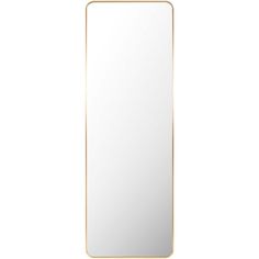 a gold framed mirror on a white background