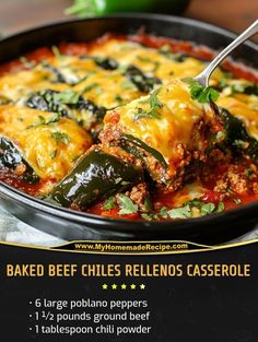 baked beef chiles rellenos casserole recipe