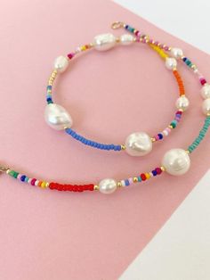 Jewlery Necklace, Making Bracelets With Beads, Beaded Jewelry Bracelets, Diy Beaded Bracelets, Bead Necklaces